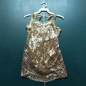 Sparkly gold dance costume